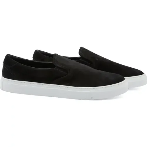 Schwarze Wildleder Slip-On Sneakers , Herren, Größe: 41 EU - Diemme - Modalova