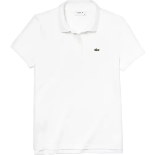 Weiße T-Shirts und Polos , Damen, Größe: M - Lacoste - Modalova