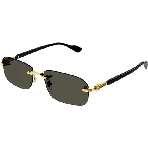Micro rimless metal sunglasses , female, Sizes: 56 MM - Gucci - Modalova