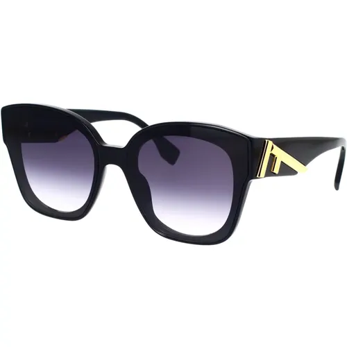 Glamorous Sunglasses with Blue Gradient Lenses , male, Sizes: 63 MM - Fendi - Modalova