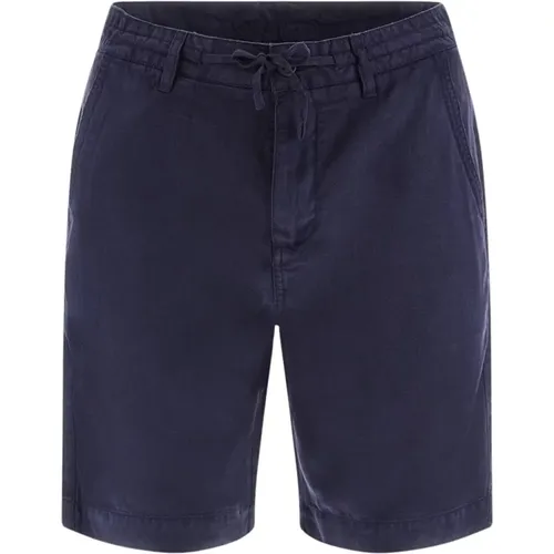 Lyocell Straight Shorts - Blau , Herren, Größe: W30 - Guess - Modalova