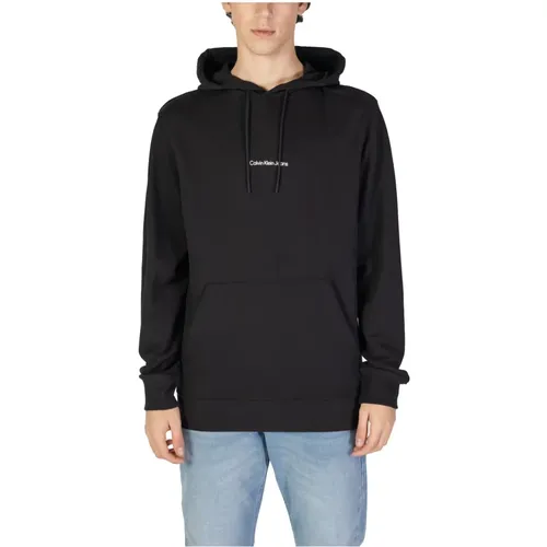 Monogramm Baumwollpullover Herbst/Winter Kollektion , Herren, Größe: S - Calvin Klein Jeans - Modalova