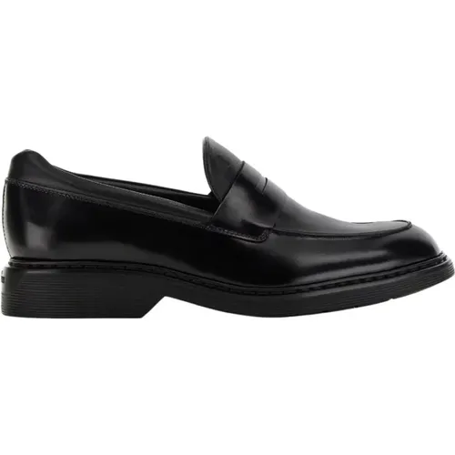 Leather Flat Shoes , male, Sizes: 11 UK, 8 UK, 6 1/2 UK, 7 1/2 UK, 5 UK, 7 UK, 9 UK, 10 UK - Hogan - Modalova