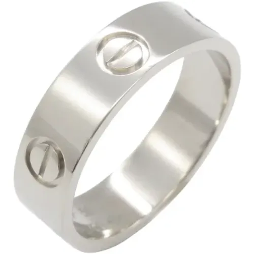 Pre-owned White Gold rings , female, Sizes: ONE SIZE - Cartier Vintage - Modalova