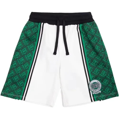 Shorts with logo , male, Sizes: 8 Y - Dolce & Gabbana - Modalova