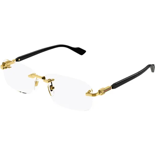 Stilvolle Brillenfassungen Schwarz , Herren, Größe: 56 MM - Gucci - Modalova