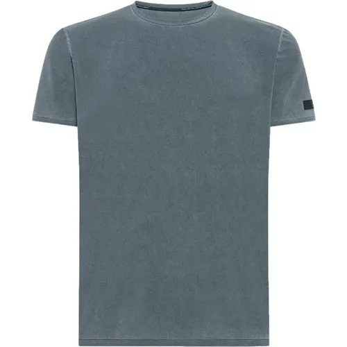 Blaues Techno Wash Piqué T-Shirt , Herren, Größe: 2XL - RRD - Modalova