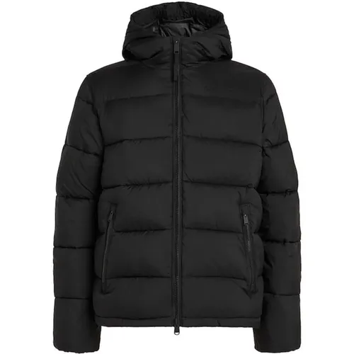 Schwarze Beauty Gesteppte Jacke , Herren, Größe: S - Calvin Klein - Modalova