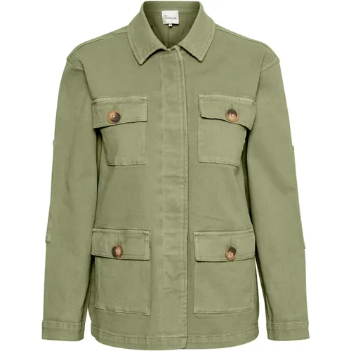 Stylische Army Jacke , Damen, Größe: L - My Essential Wardrobe - Modalova