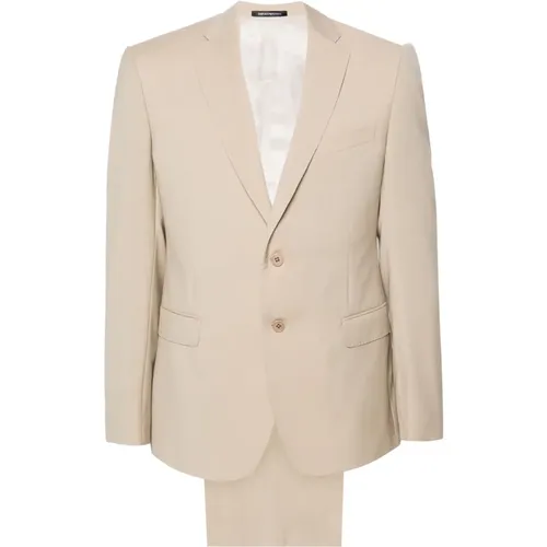 Classic Wool Suit , male, Sizes: 2XL, 3XL - Emporio Armani - Modalova