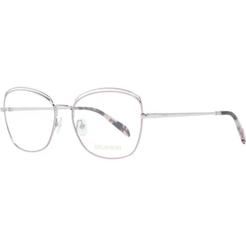Rosa Quadratische Metallische Optische Brillen für Frauen - EMILIO PUCCI - Modalova