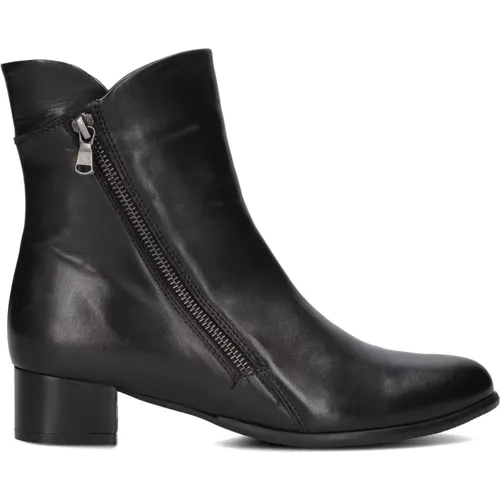 Schwarze Leder Stiefeletten 34101 , Damen, Größe: 38 EU - Everybody - Modalova