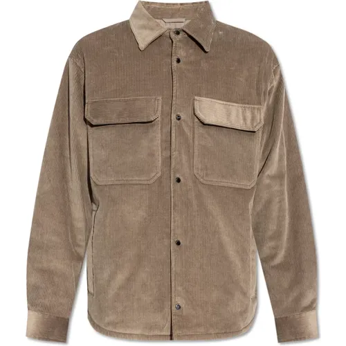 Corduroy jacket , male, Sizes: L, M, XL - Emporio Armani - Modalova