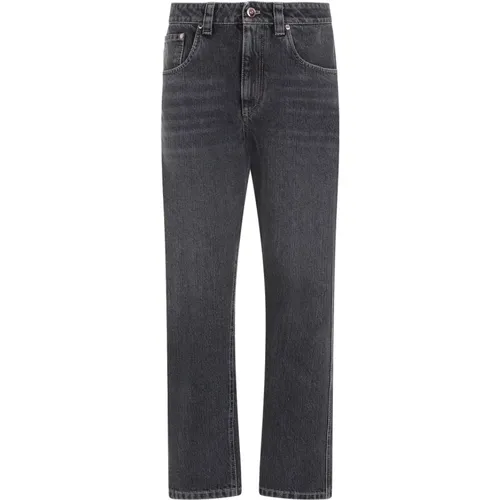 Stone Cotton Jeans , female, Sizes: S - BRUNELLO CUCINELLI - Modalova