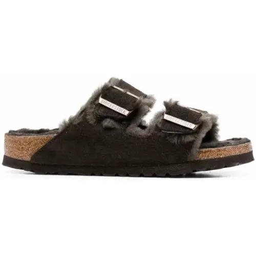 Shearling Comfort Sandals , male, Sizes: 12 UK, 8 UK, 7 UK, 10 UK, 11 UK, 9 UK - Birkenstock - Modalova