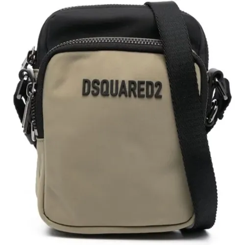 Logo Crossbody Tasche /Schwarz - Dsquared2 - Modalova