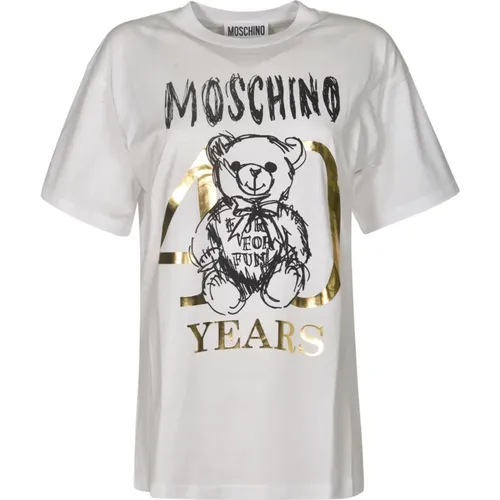 Stilvolle T-Shirts und Polos , Damen, Größe: XS - Moschino - Modalova