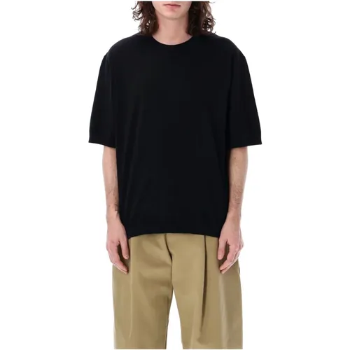 Mens Clothing Shirts Darkest Navy Ss24 , male, Sizes: M - Studio Nicholson - Modalova