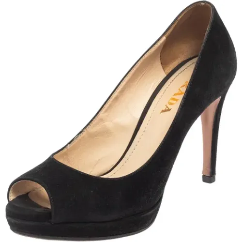Pre-owned Suede heels , female, Sizes: 2 UK - Prada Vintage - Modalova