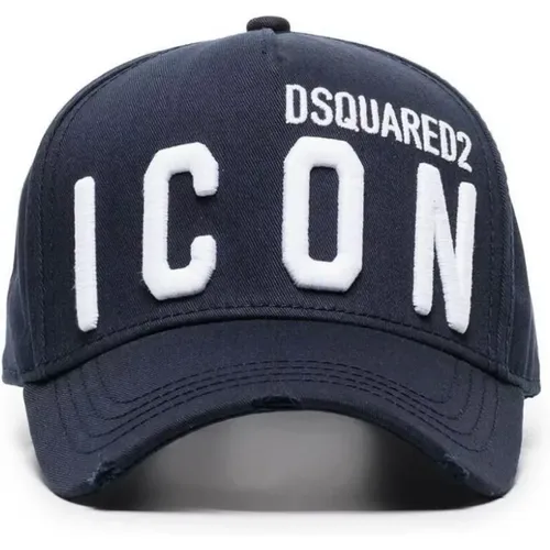 Be Icon Baseball Cap , male, Sizes: ONE SIZE - Dsquared2 - Modalova