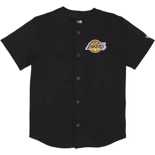 Lakers Logo Jersey Jacke Schwarz/Lila , Herren, Größe: XL - new era - Modalova