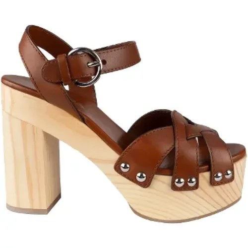 Pre-owned Leder sandals - Prada Vintage - Modalova