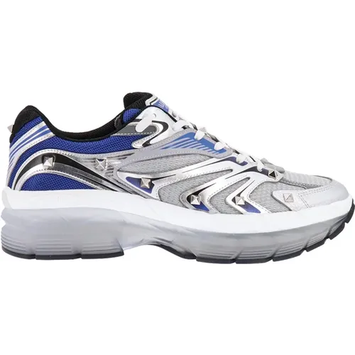 Men#39;s Shoes Sneakers Silver Ss23 , male, Sizes: 10 UK, 9 UK, 7 1/2 UK, 7 UK, 8 UK - Valentino Garavani - Modalova