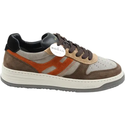 Stylish Suede Sneakers , male, Sizes: 6 UK - Hogan - Modalova