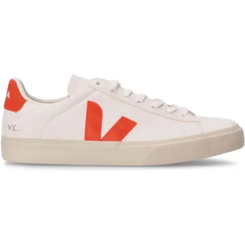 Leder Logo Sneakers Schnürung Runde Spitze - Veja - Modalova