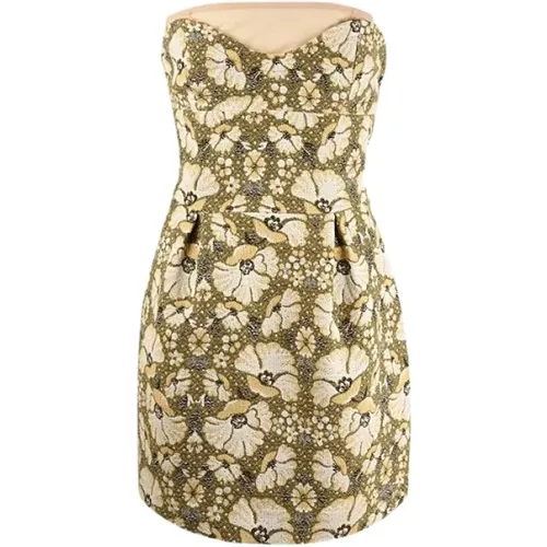 Floral Strapless Dress , female, Sizes: S, XS - Dsquared2 - Modalova