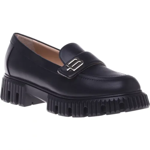 Loafer in calfskin , Damen, Größe: 36 1/2 EU - Baldinini - Modalova