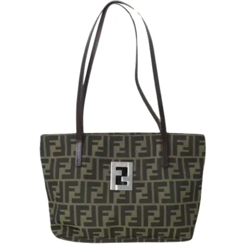 Pre-owned Canvas shoulder-bags , female, Sizes: ONE SIZE - Fendi Vintage - Modalova