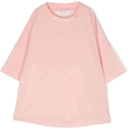 Rosa T-Shirt und Polo Kollektion - Palm Angels - Modalova
