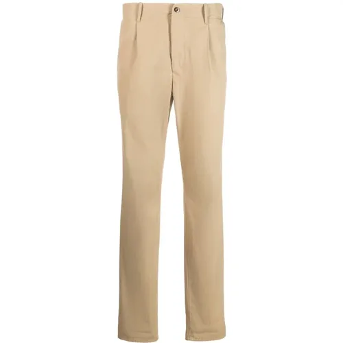 Vintage Stretch Cotton Trousers , male, Sizes: W34, W30, W32 - Incotex - Modalova