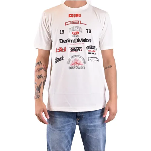 Stylische T-Shirts für Männer und Frauen , Herren, Größe: M - Diesel - Modalova