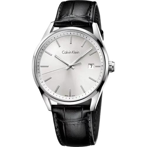 Elegant Silver Quartz Watch - K4M211C6 , male, Sizes: ONE SIZE - Calvin Klein - Modalova
