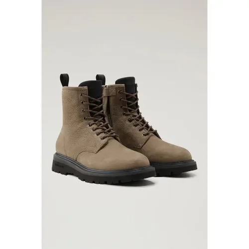 Herren Nubuk City Stiefel , Herren, Größe: 45 EU - Woolrich - Modalova