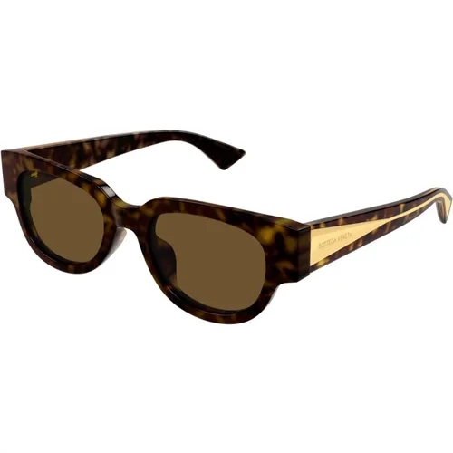 Bv1278Sa 002 Sonnenbrille, Sonnenbrille mit Original-Etui,Grüne Sonnenbrille mit Originalzubehör,Schwarze Sonnenbrille Stilvoll und vielseitig - Bottega Veneta - Modalova