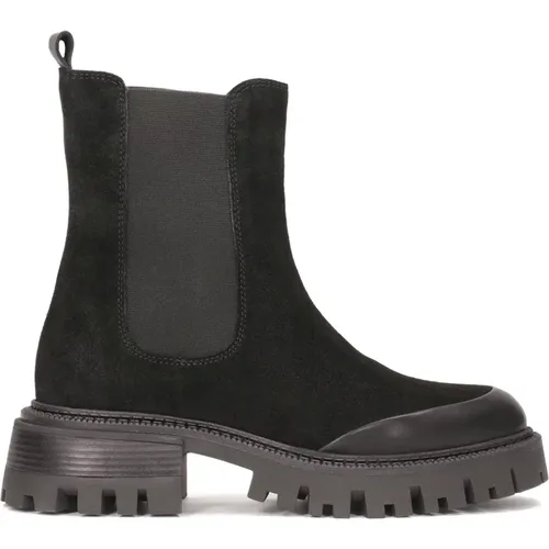 Wildleder Chelsea-Boots mit Gummikappe , Damen, Größe: 38 EU - Kazar - Modalova