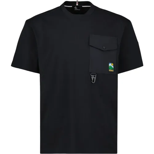 Pocket T-shirt , male, Sizes: S - Moncler - Modalova