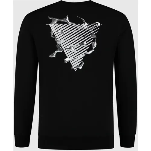 Metal Logo Sweater Men , male, Sizes: S, 2XL, L, XL - Pure Path - Modalova