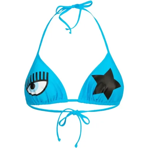 Eyestar Triangle Bikini Turquoise Sea , female, Sizes: S, M, L - Chiara Ferragni Collection - Modalova