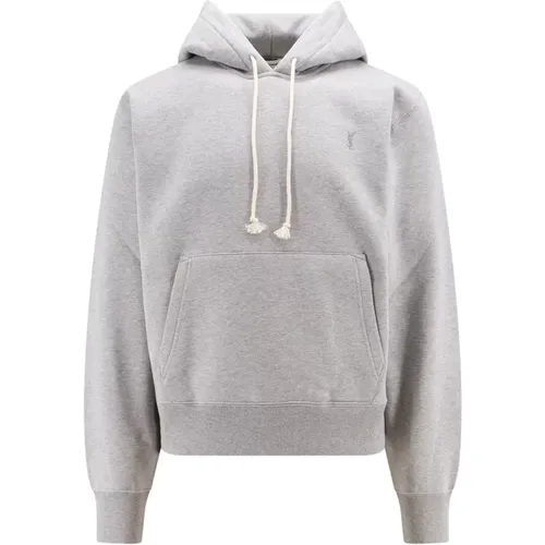 Bestickter Monogramm-Sweatshirt - Saint Laurent - Modalova