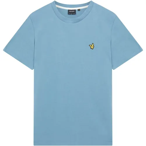 Crest Tipped Blaues Baumwoll-T-Shirt - Lyle & Scott - Modalova