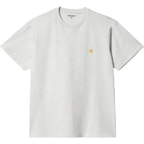 Chase T-Shirt in Ash Heather Gold , male, Sizes: L, M, XL - Carhartt WIP - Modalova