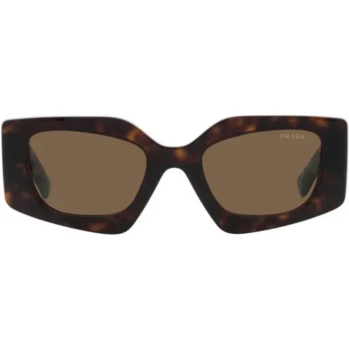 Stylische Sonnenbrille,Havana/Dark Sunglasses,/Dark Grey Sunglasses - Prada - Modalova