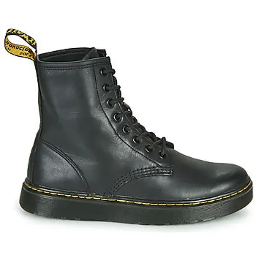 Schwarze Damenstiefel Leder , Herren, Größe: 45 EU - Dr. Martens - Modalova