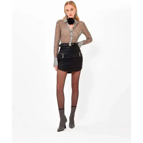 Leather Skirt Autumn Winter Collection , female, Sizes: 2XS - Blugirl - Modalova