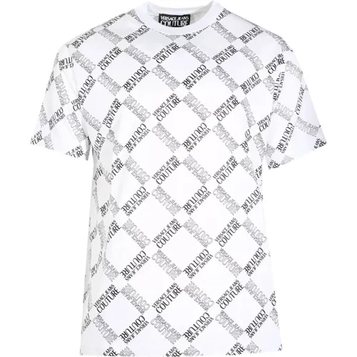 T-Shirts , Herren, Größe: L - Versace Jeans Couture - Modalova