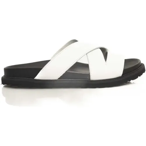 Herren Leder Geflochtene Slide Sandalen - Cerruti 1881 - Modalova